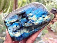 Polished Labradorite Standing Free Forms x 3 From Tulear, Madagascar - Toprock Gemstones and Minerals 