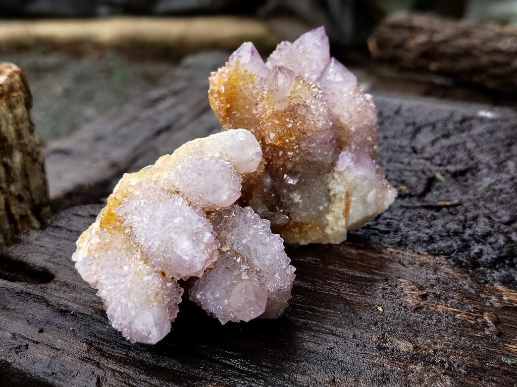 Natural Ametrine Spirit Quartz Clusters x 12 From Boekenhouthoek, South Africa - Toprock Gemstones and Minerals 