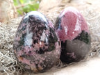 Polished Rhodonite Eggs x 6 From Ambindavato, Madagascar - Toprock Gemstones and Minerals 