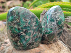 Polished Emerald Mica In Matrix Standing Free Forms x 6 From Mutoko, Zimbabwe - Toprock Gemstones and Minerals 