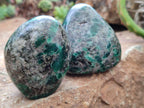 Polished Emerald Mica In Matrix Standing Free Forms x 6 From Mutoko, Zimbabwe - Toprock Gemstones and Minerals 