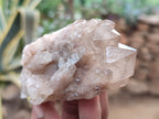 Natural Smokey Phantom Quartz Clusters x 12 From Luena, Congo - Toprock Gemstones and Minerals 