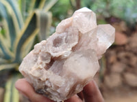 Natural Smokey Phantom Quartz Clusters x 12 From Luena, Congo - Toprock Gemstones and Minerals 