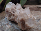 Natural Smokey Phantom Quartz Clusters x 12 From Luena, Congo - Toprock Gemstones and Minerals 