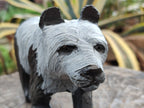 Hand Made Soapstone Panda Carving x 1 From Zimbabwe - Toprock Gemstones and Minerals 