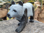 Hand Made Soapstone Panda Carving x 1 From Zimbabwe - Toprock Gemstones and Minerals 