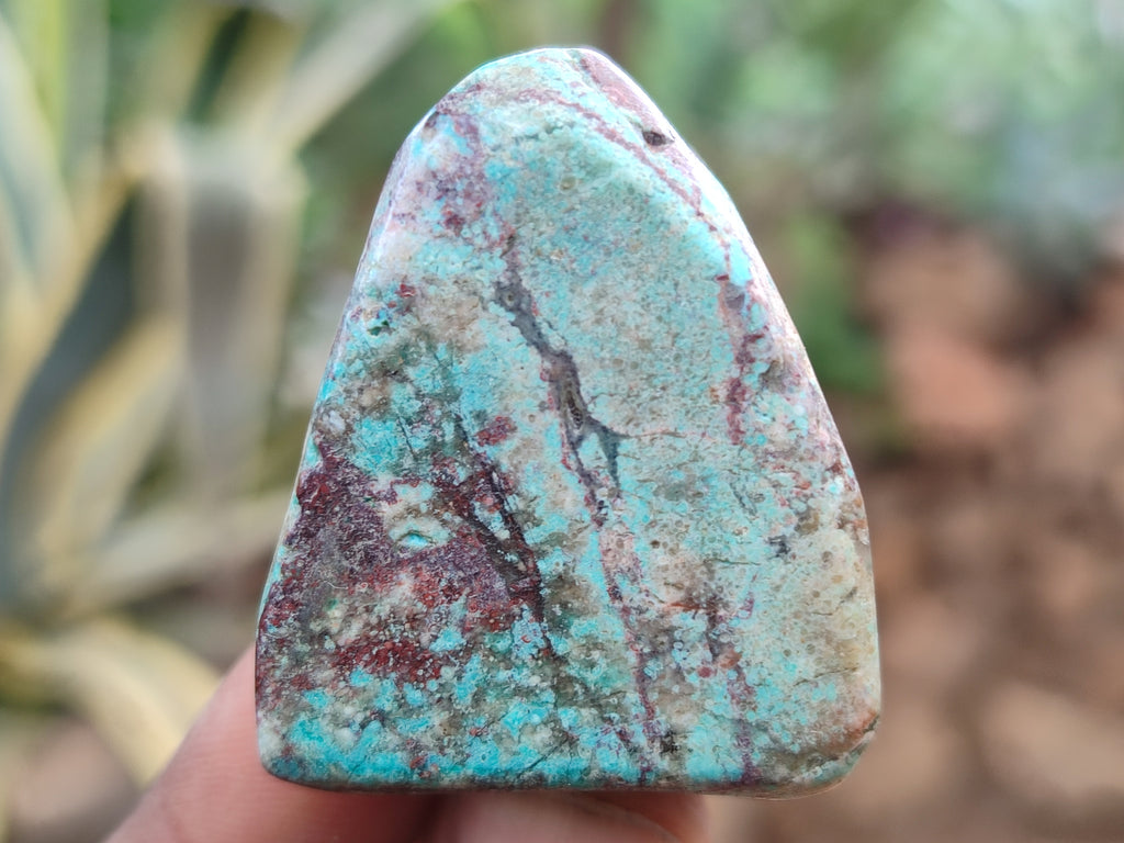 Polished Shattuckite With Chrysocolla and Azurite Free Forms x 12 From Congo - Toprock Gemstones and Minerals 