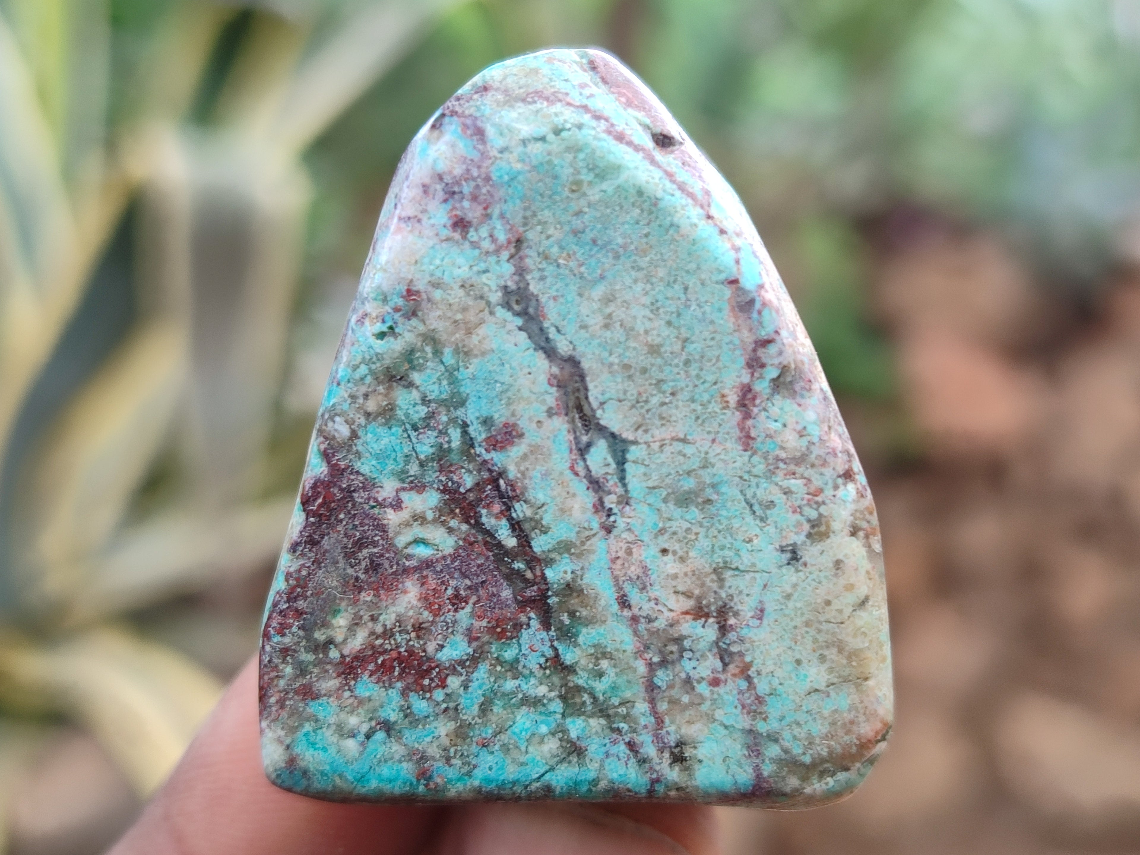 Polished Shattuckite With Chrysocolla and Azurite Free Forms x 12 From Congo - Toprock Gemstones and Minerals 