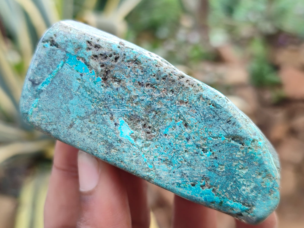 Polished Shattuckite With Chrysocolla and Azurite Free Forms x 12 From Congo - Toprock Gemstones and Minerals 