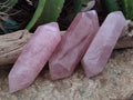 Polished Double Terminated Rose Quartz Points x 6 From Ambatondrazaka, Madagascar - Toprock Gemstones and Minerals 
