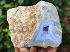 Polished Blue Lace Agate Geodes x 6 From Nsanje, Malawi - Toprock Gemstones and Minerals 