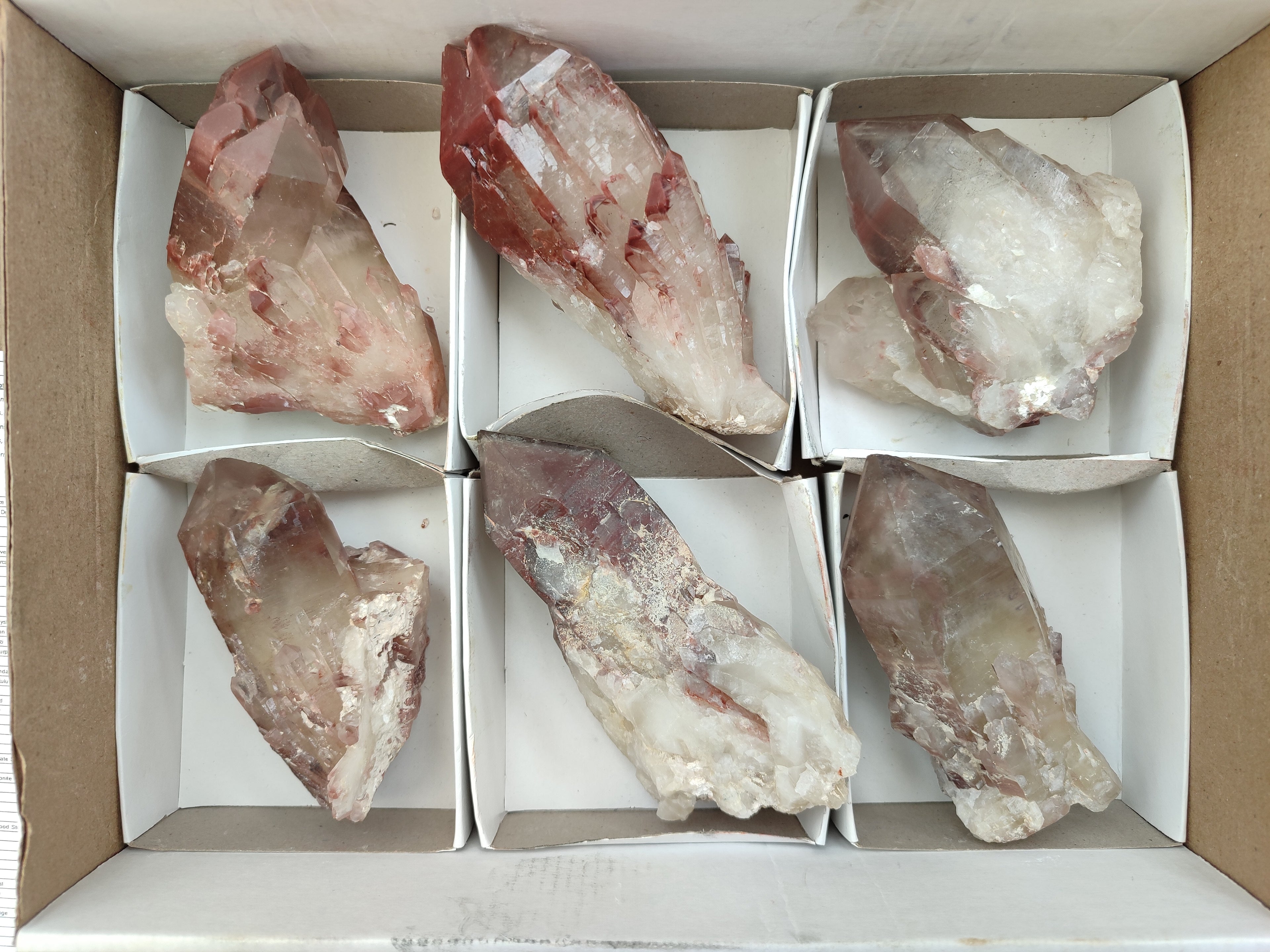 Natural Red Hematoid Quartz Clusters x 6 From Karoi, Zimbabwe - Toprock Gemstones and Minerals 