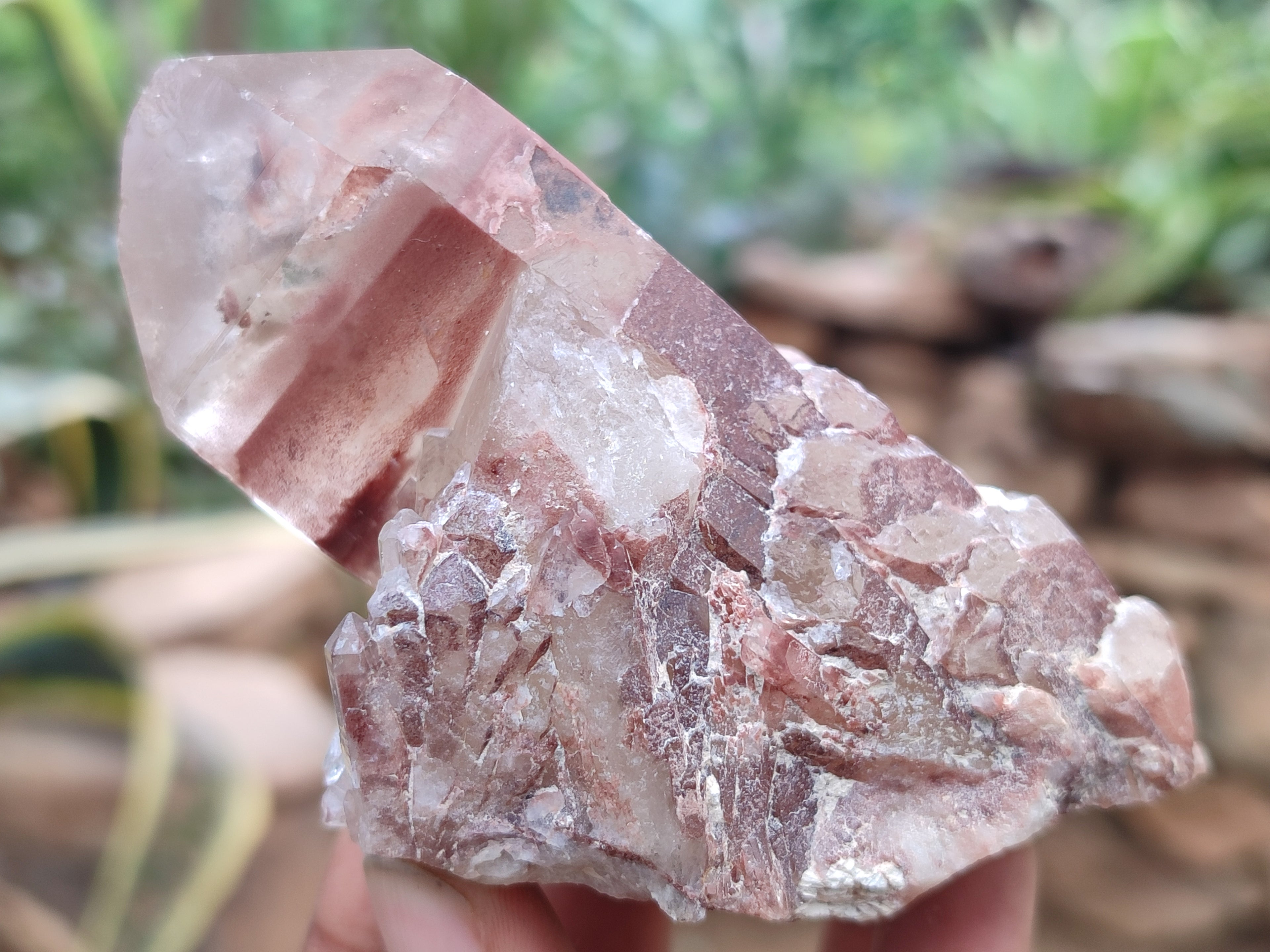 Natural Red Hematoid Quartz Clusters x 6 From Karoi, Zimbabwe - Toprock Gemstones and Minerals 