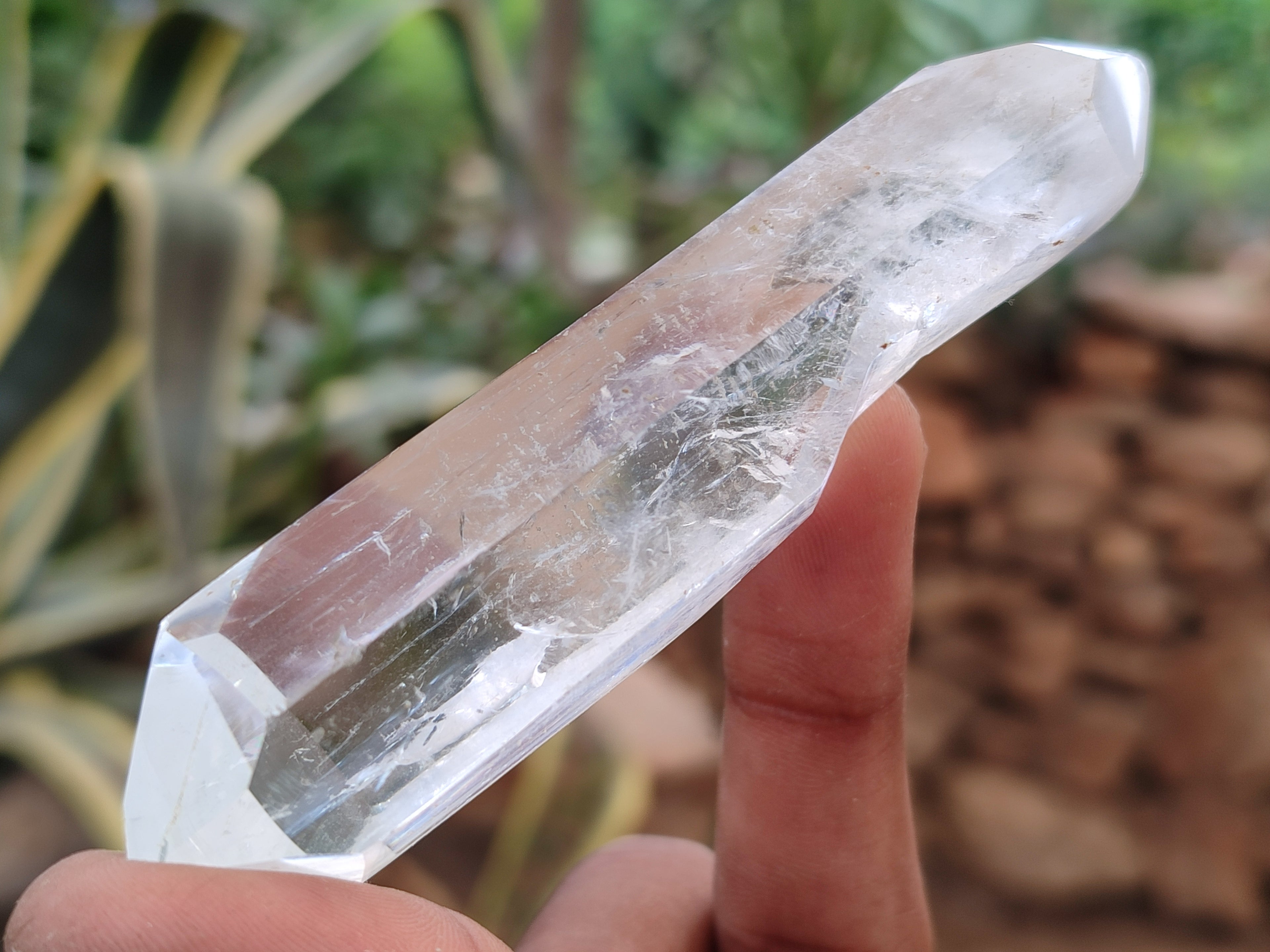 Polished Double Terminated Clear Quartz Crystals x 6 From Madagascar - Toprock Gemstones and Minerals 