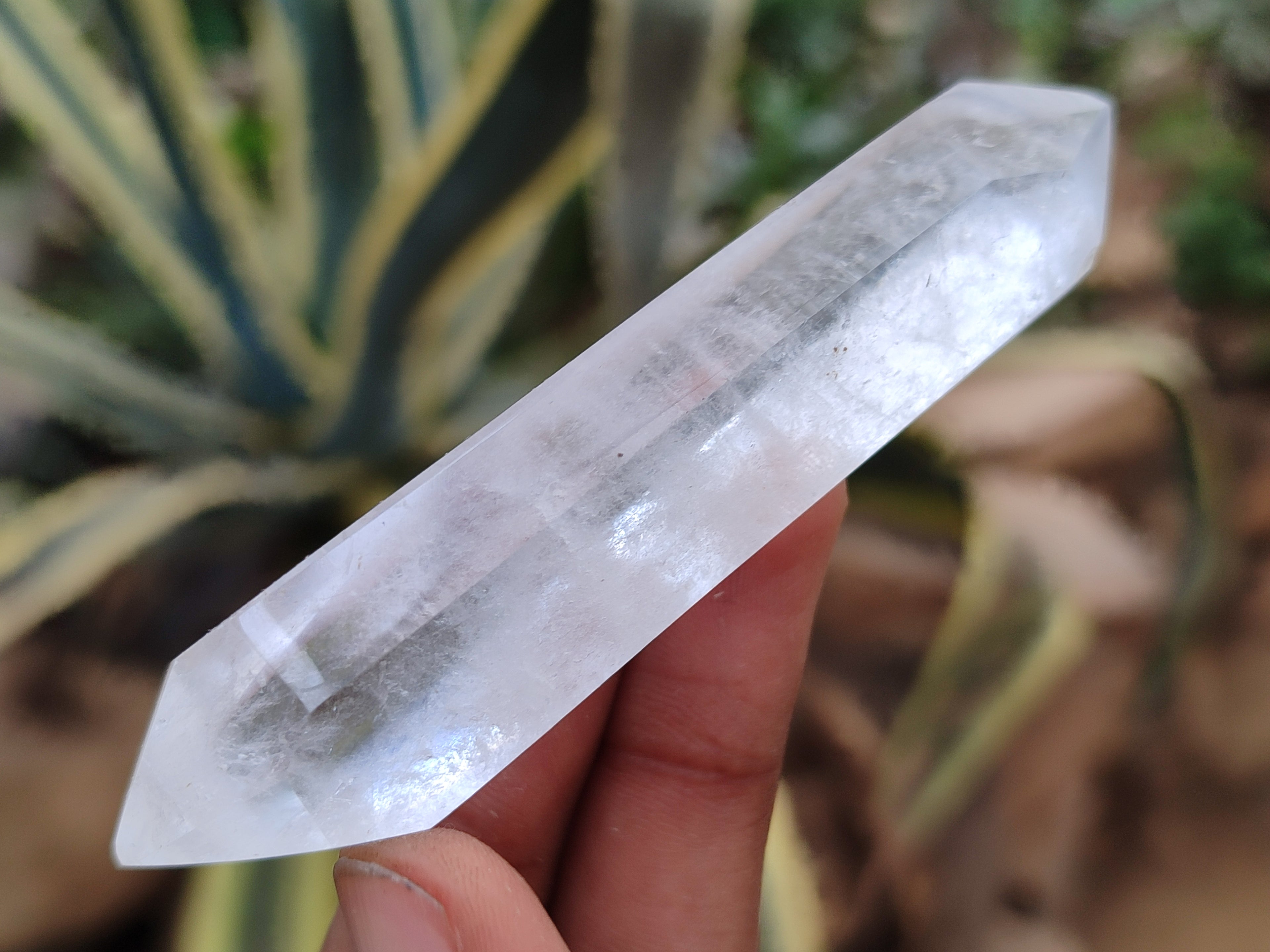 Polished Double Terminated Clear Quartz Crystals x 6 From Madagascar - Toprock Gemstones and Minerals 