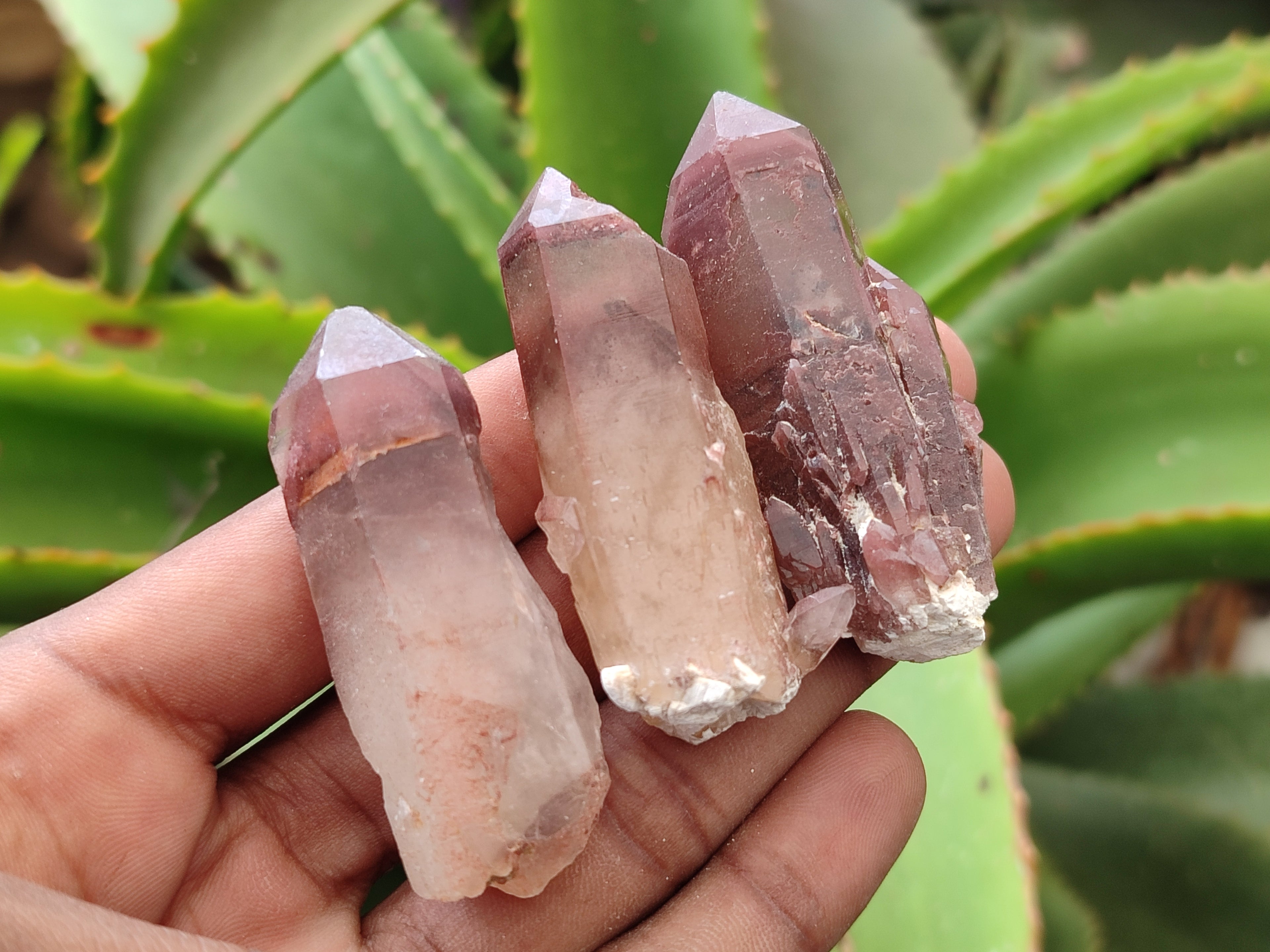 Natural Red Hematoid Quartz Crystals x 35 From Karoi, Zimbabwe - Toprock Gemstones and Minerals 