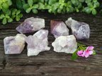 Natural Jacaranda Amethyst Quartz Crystals x 6 from Mumbwa, Zambia - Toprock Gemstones and Minerals 
