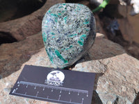 Polished Rare Emerald Mica In Matrix Standing Free Forms x 4 From Mutoko, Zimbabwe - Toprock Gemstones and Minerals 