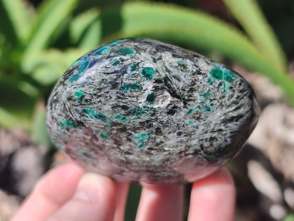 Polished Rare Emerald Mica In Matrix Standing Free Forms x 4 From Mutoko, Zimbabwe - Toprock Gemstones and Minerals 