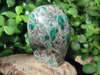 Polished Rare Emerald Mica In Matrix Standing Free Forms x 4 From Mutoko, Zimbabwe - Toprock Gemstones and Minerals 