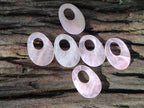 Hand Made Rose Quartz Pendants - sold per item - From Madagascar - Toprock Gemstones and Minerals 