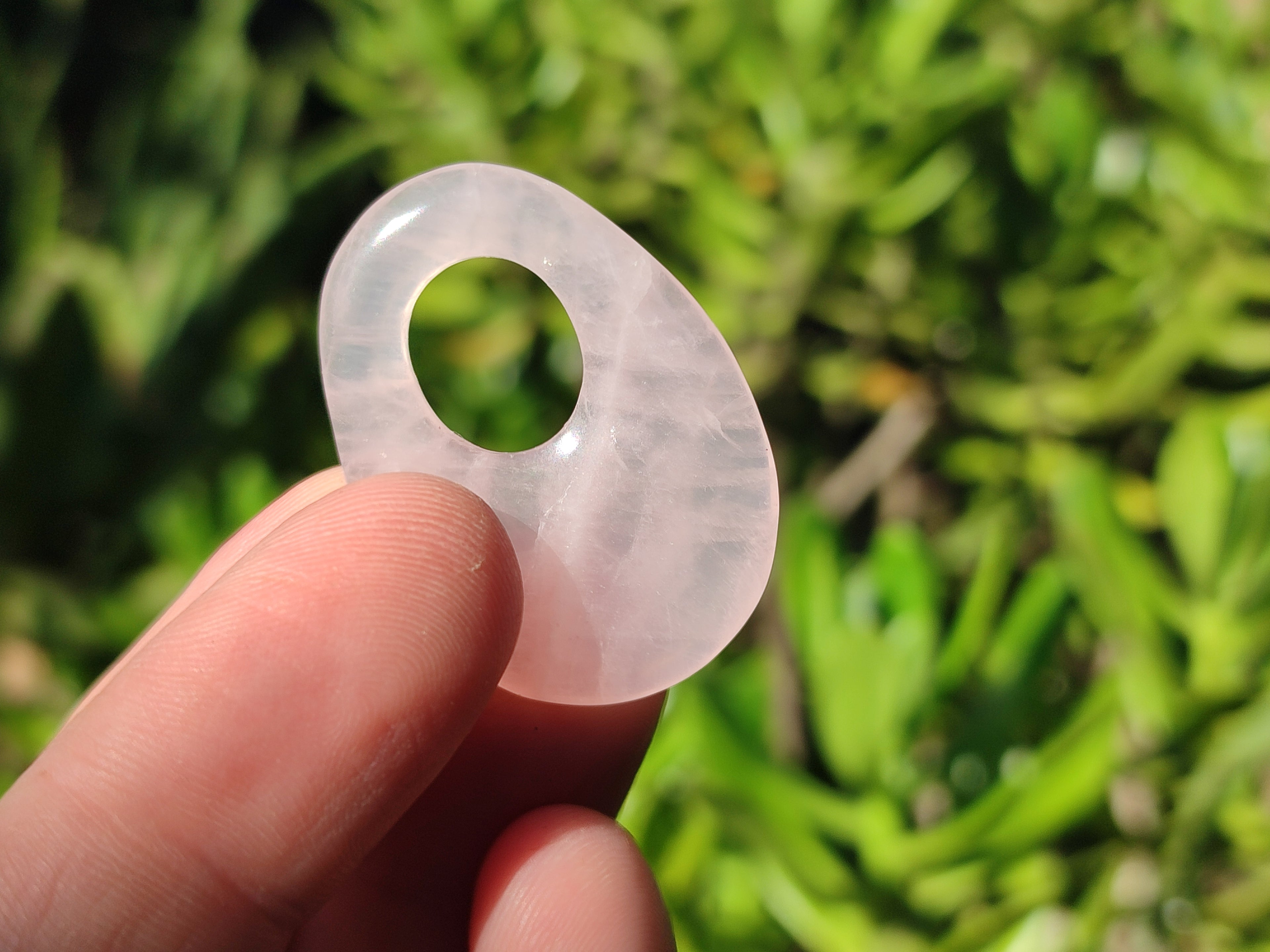 Hand Made Rose Quartz Pendants - sold per item - From Madagascar - Toprock Gemstones and Minerals 