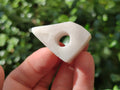 Hand Made White Marble Cigarette Snuffer - sold per item - From Namibia - Toprock Gemstones and Minerals 
