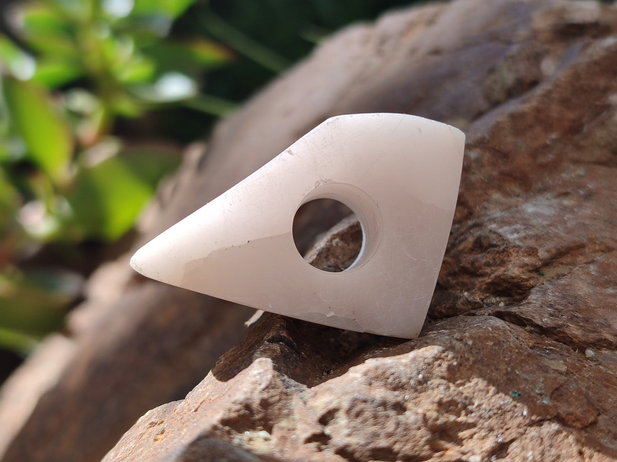 Hand Made White Marble Cigarette Snuffer - sold per item - From Namibia - Toprock Gemstones and Minerals 