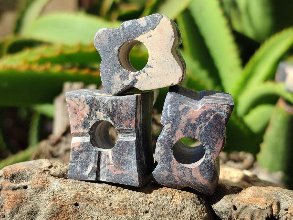 Hand Made Pyrophyllite Cigarette Snuffer - sold per item - From Namibia - Toprock Gemstones and Minerals 