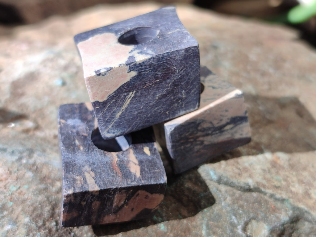 Hand Made Pyrophyllite Cigarette Snuffer - sold per item - From Namibia - Toprock Gemstones and Minerals 