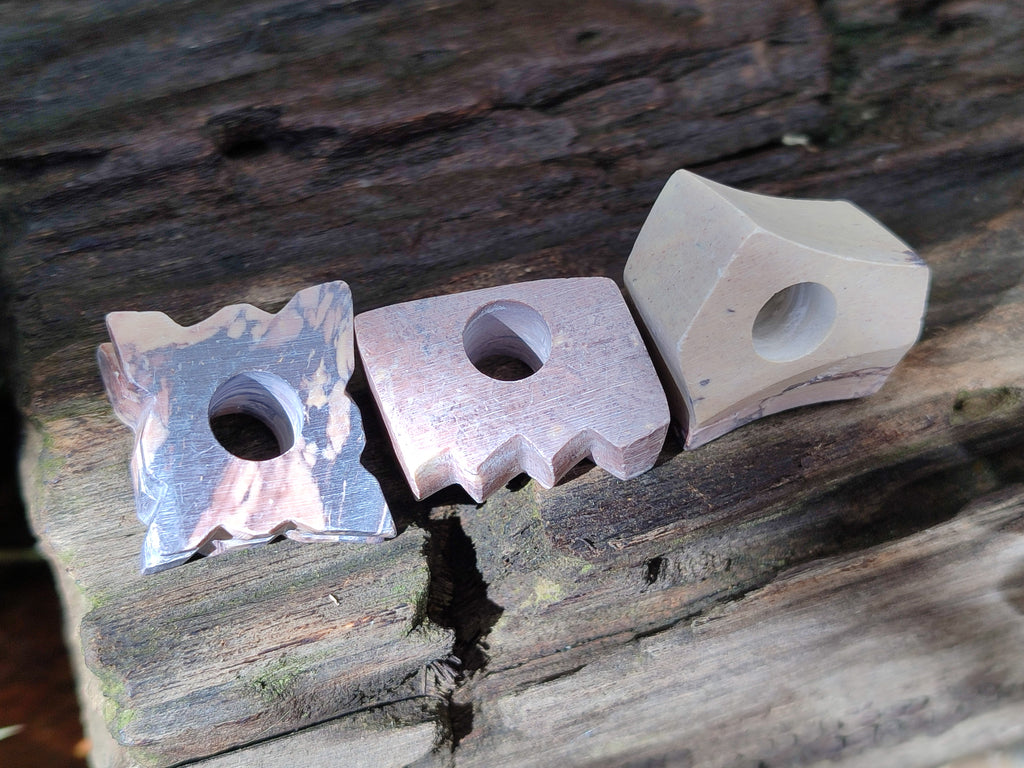 Hand Made Pyrophyllite Cigarette Snuffer - sold per item - From Namibia - Toprock Gemstones and Minerals 