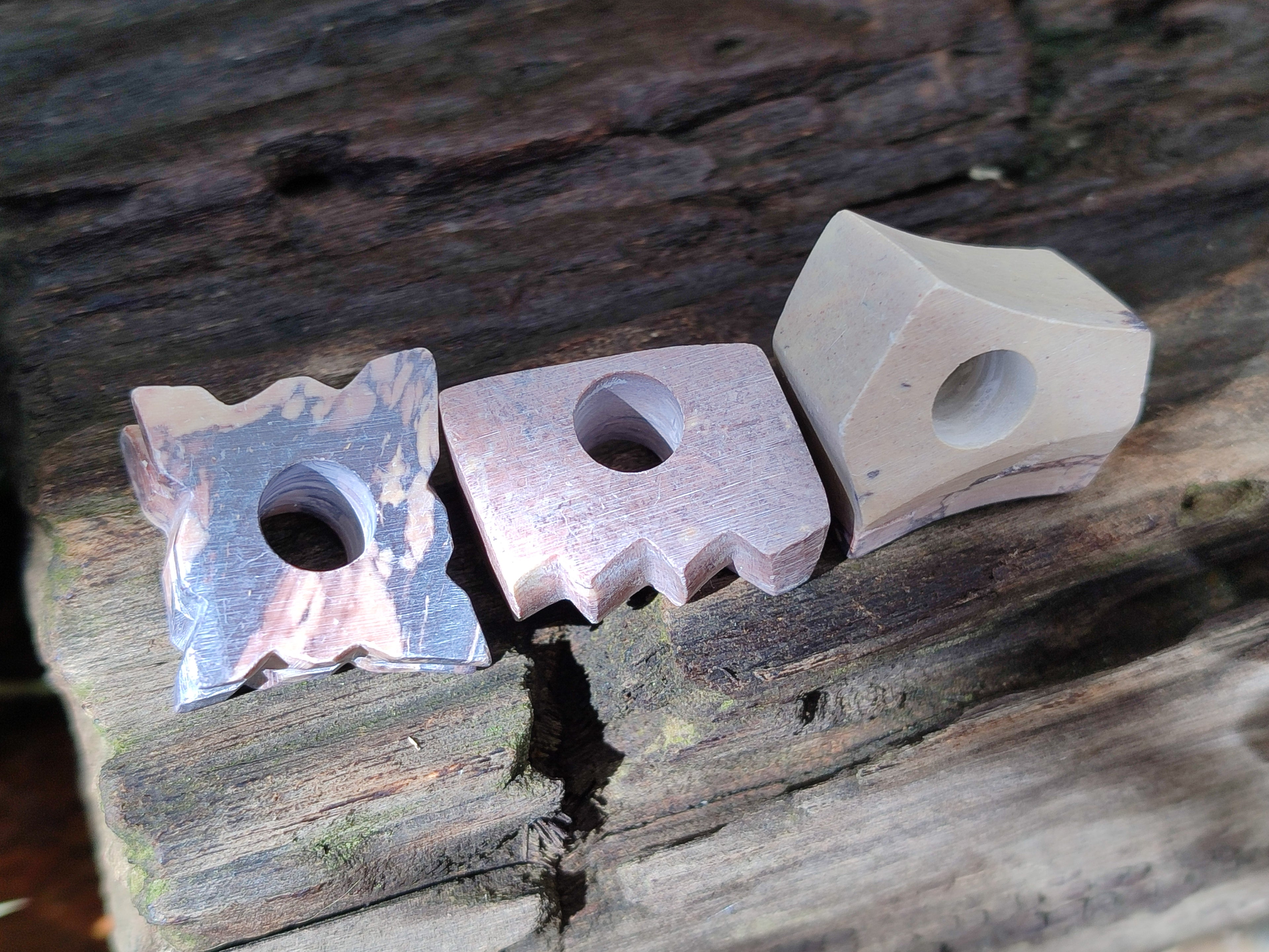 Hand Made Pyrophyllite Cigarette Snuffer - sold per item - From Namibia - Toprock Gemstones and Minerals 