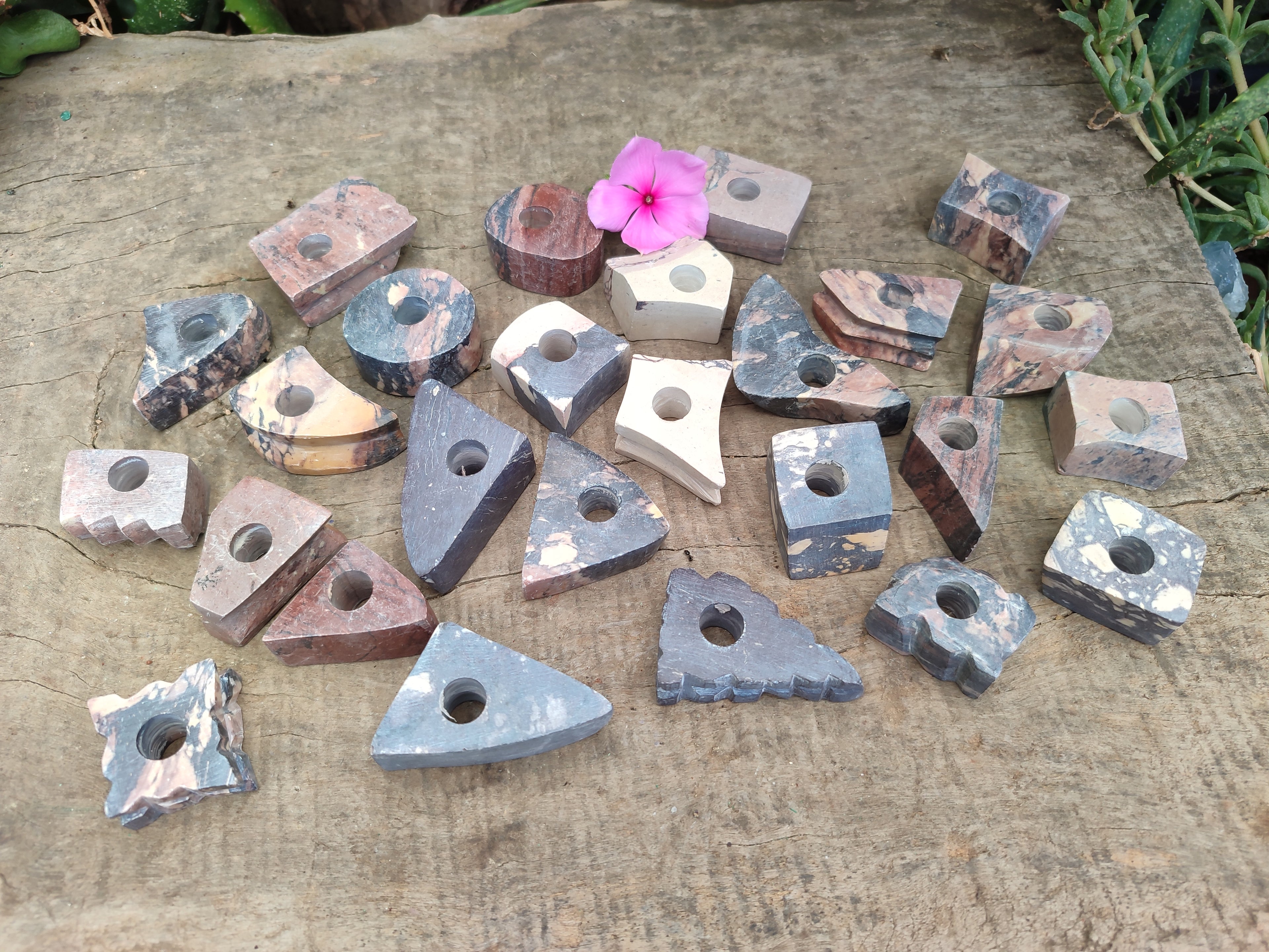 Hand Made Pyrophyllite Cigarette Snuffer - sold per item - From Namibia - Toprock Gemstones and Minerals 