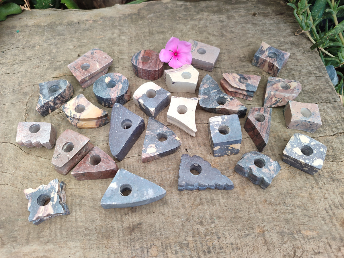 Hand Made Pyrophyllite Cigarette Snuffer - sold per item - From Namibia - Toprock Gemstones and Minerals 