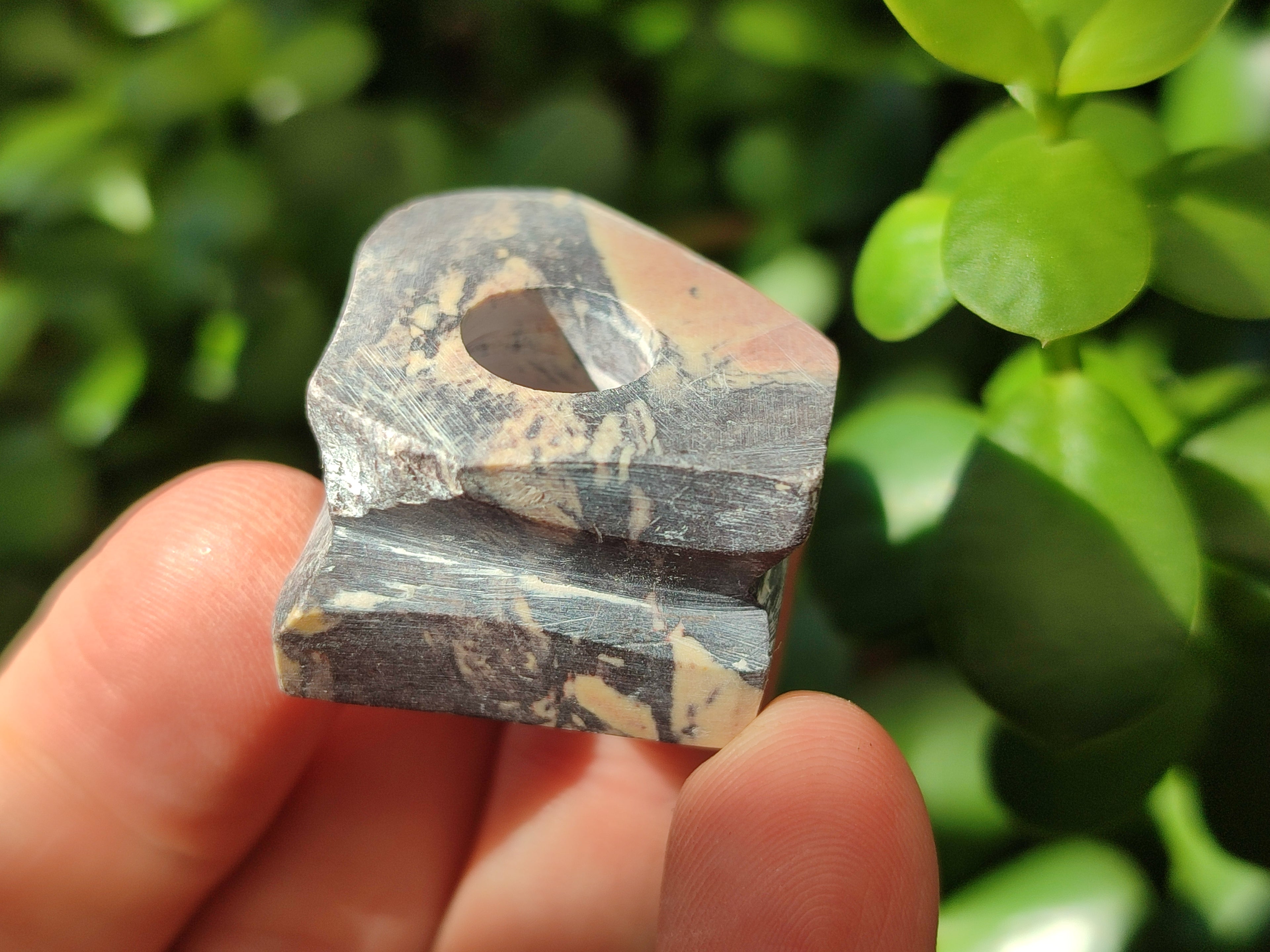 Hand Made Pyrophyllite Cigarette Snuffer - sold per item - From Namibia - Toprock Gemstones and Minerals 