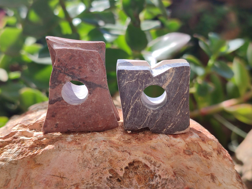 Hand Made Pyrophyllite Cigarette Snuffer - sold per item - From Namibia - Toprock Gemstones and Minerals 