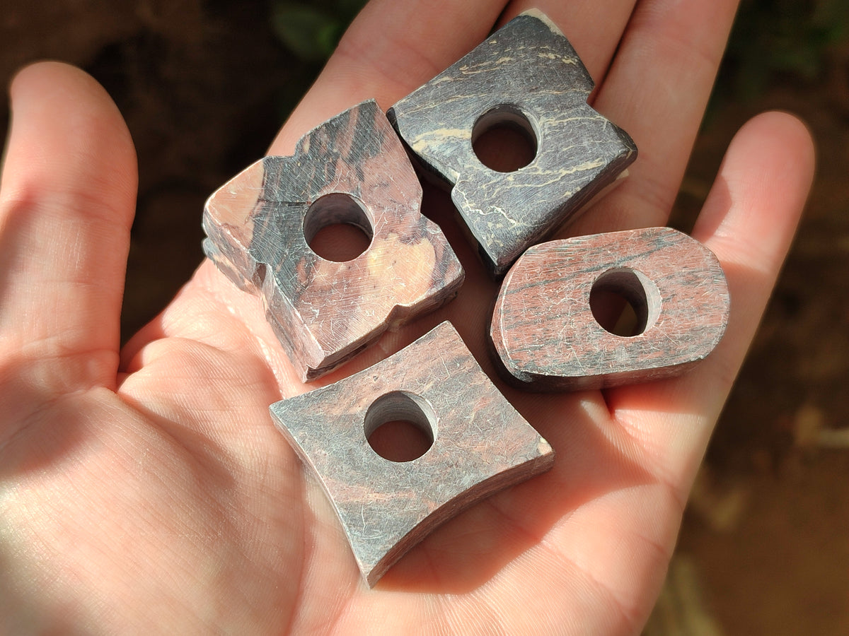 Hand Made Pyrophyllite Cigarette Snuffer - sold per item - From Namibia - Toprock Gemstones and Minerals 