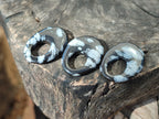 Polished Snowflake Obsidian Oval Pendants - Sold Per Item - From Mexico - Toprock Gemstones and Minerals 