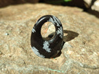 Polished Snowflake Obsidian Oval Pendants - Sold Per Item - From Mexico - Toprock Gemstones and Minerals 