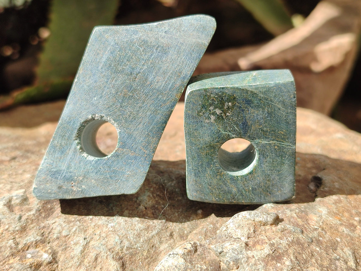 Polished Green Verdite Cigarette Snuffer - sold per item - From Zimbabwe - Toprock Gemstones and Minerals 