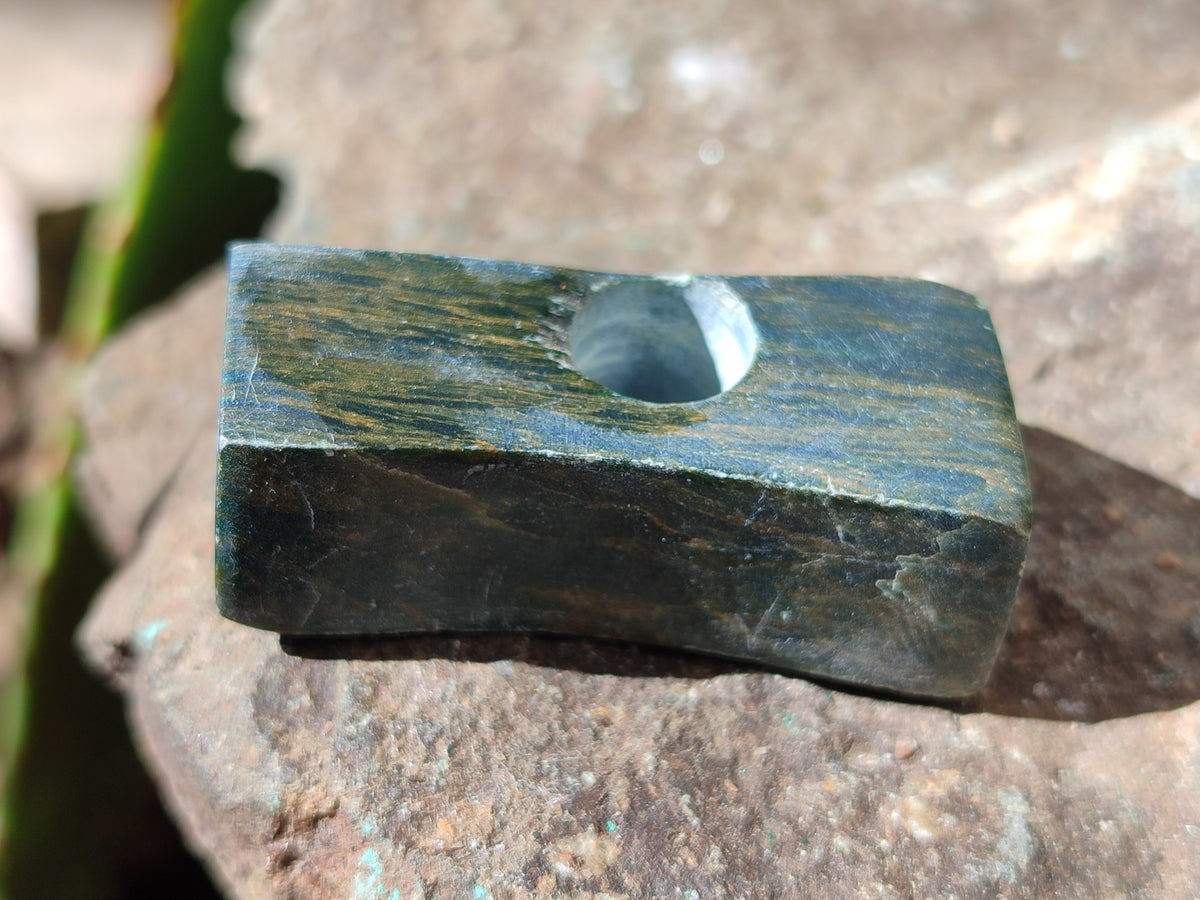 Polished Green Verdite Cigarette Snuffer - sold per item - From Zimbabwe - Toprock Gemstones and Minerals 