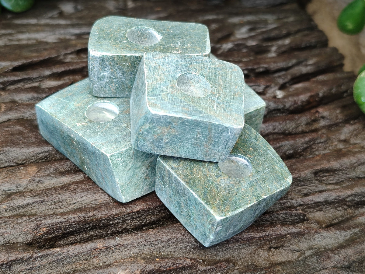 Polished Green Verdite Cigarette Snuffer - sold per item - From Zimbabwe - Toprock Gemstones and Minerals 