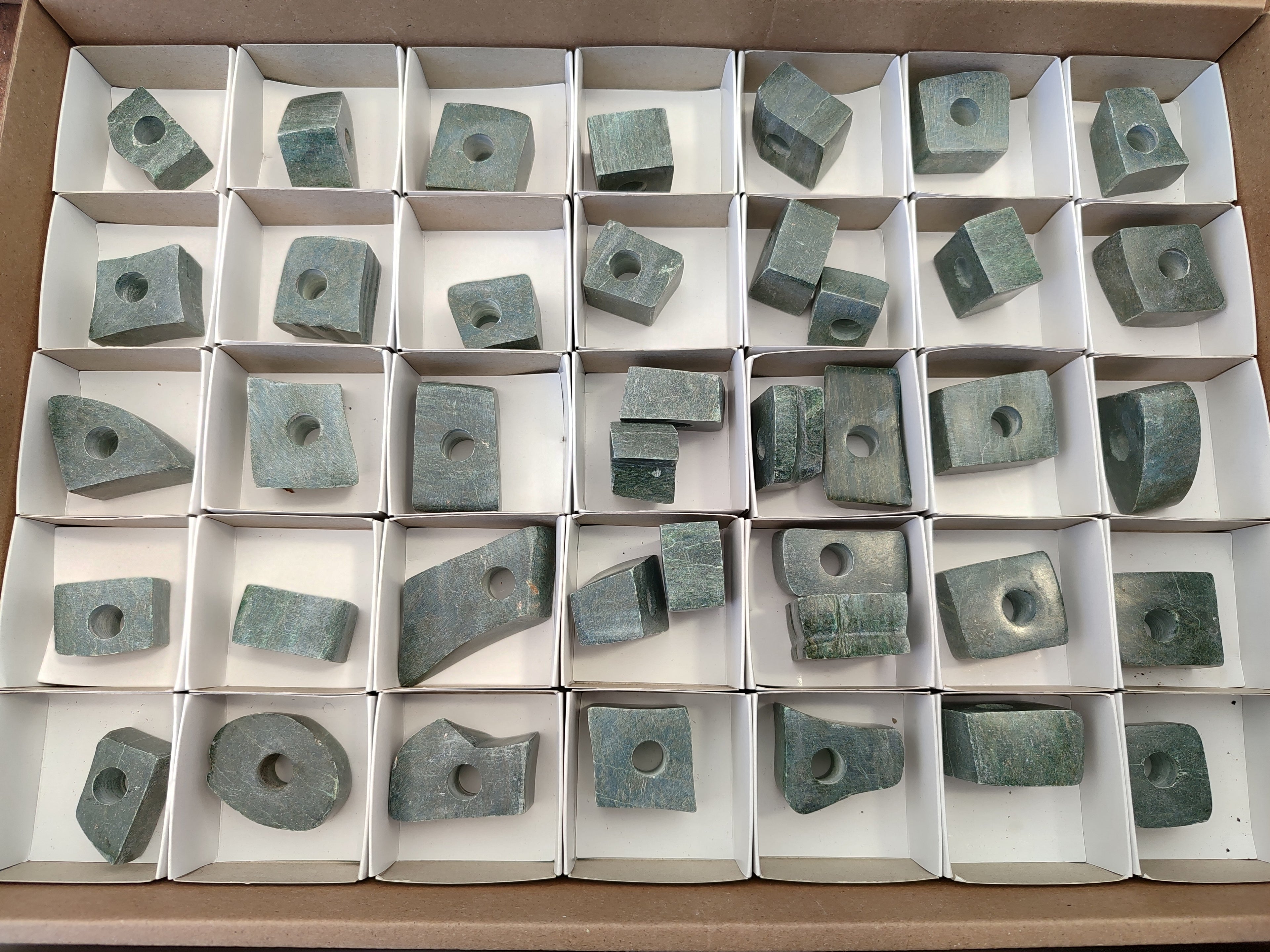 Polished Green Verdite Cigarette Snuffer - sold per item - From Zimbabwe - Toprock Gemstones and Minerals 