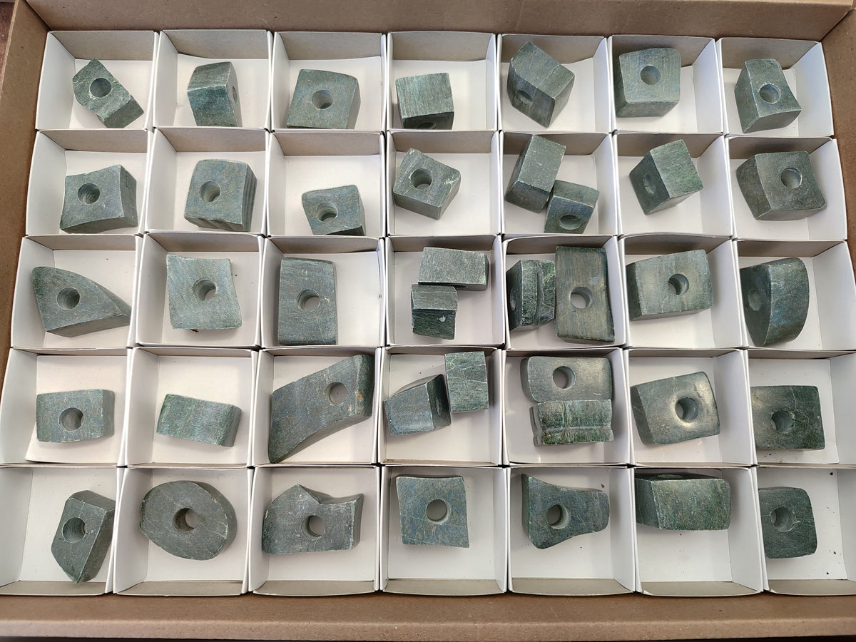 Polished Green Verdite Cigarette Snuffer - sold per item - From Zimbabwe - Toprock Gemstones and Minerals 