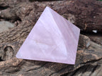 Polished Rose Quartz Pyramids x 3 From Madagascar - Toprock Gemstones and Minerals 