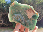 Polished On One Side Emerald Mtorolite Plates x 4 From Mutorashanga, Zimbabwe - Toprock Gemstones and Minerals 