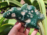 Polished On One Side Emerald Mtorolite Plates x 4 From Mutorashanga, Zimbabwe - Toprock Gemstones and Minerals 