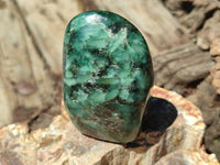 Polished Rare Emerald Mica In Matrix Standing Free Forms x 6 From Mutoko, Zimbabwe - Toprock Gemstones and Minerals 