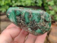 Polished Rare Emerald Mica In Matrix Standing Free Forms x 6 From Mutoko, Zimbabwe - Toprock Gemstones and Minerals 