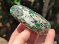 Polished Rare Emerald Mica In Matrix Standing Free Forms x 6 From Mutoko, Zimbabwe - Toprock Gemstones and Minerals 